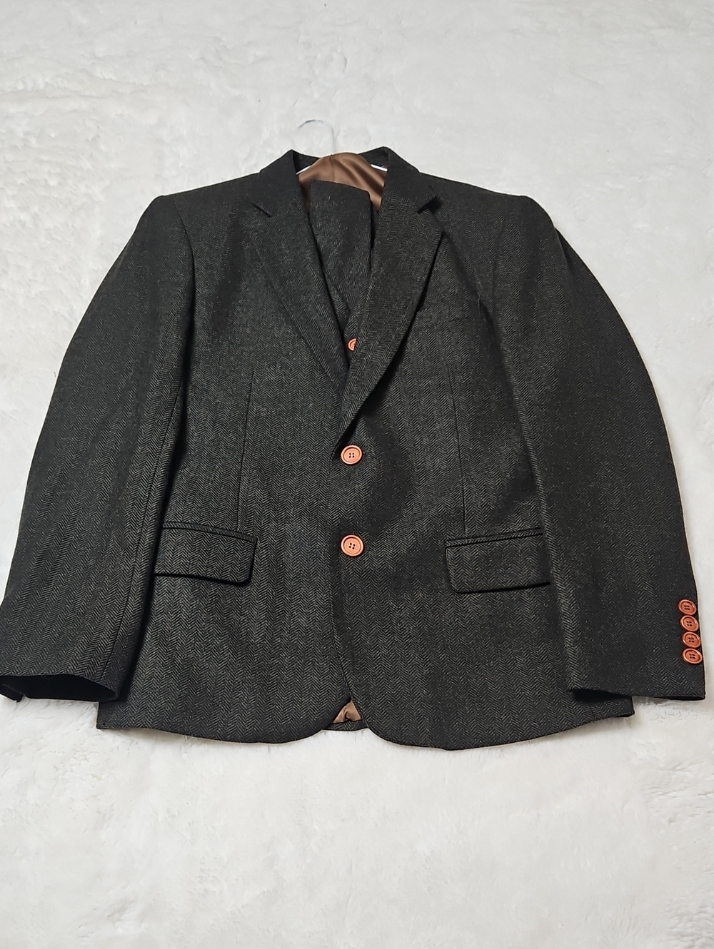 Men's 3 Piece Wool Custom Suit